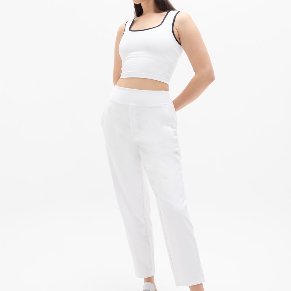Athleta White Straight Leg Women's Pants